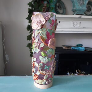 mooie smalle lampvaas 28cm hoog.